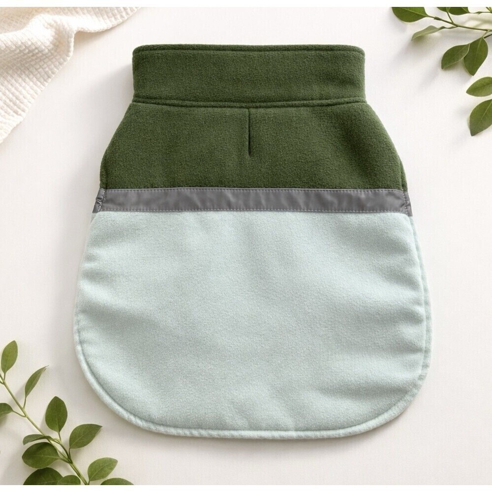 NWT Youly Dog Coat "the explorer" size Medium Green Warming Reflective 16-18in